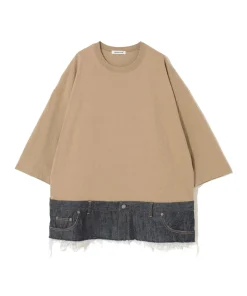Women UNDERCOVER Sweater Cut&Sew | T-Shirts | UP1E1805-1